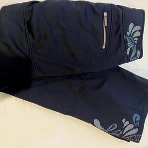 Athleta Tribal Design Soft Shell Fleece Lined Ski/Snow Pants